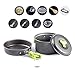 Overmont Portable Camping Pot Set FDA Approved Outdoor Hiking Picnic Camping Gear Aluminum Alloy Cookware and Pot Setthumb 1