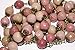 Large Rhodocrosite and Bronze 10mm 5 Decade Bead Rosary made in Oklahoma