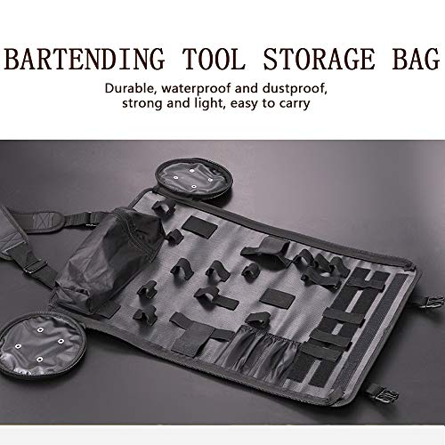 Rcherish Bartender-Kit-Tasche, stilvolle tragbare Barbeutel und Schultergurt für einfacher Trag- und Lagerung… – Bild 5