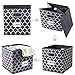 homyfort Cube Storage Organizer Bins 11x11 - Fabric Storage Cubes Bin Foldable Baskets Square Box with Labels and Dual Sturdy Handles for Shelf, Nursery, Cabinet, Clothes, Toys, Set of 6 (Grey)