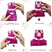 Kemier Collapsible Silicone Water Bottles-750ML,Medical Grade,BPA Free.Can Roll Up,26oz,Leak Proof Foldable Sports & Outdoor Water Bottles (Pink)