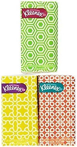 8 packs of 10 tissues,Kleenex 3 Ply Pocket Packs Facial Paper Tissues