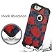 Digital Hutty 3 in 1 Shockproof Heavy Duty Full-Body Protective Cover for Apple iPhone 6 Plus,iPhone 6S Plus (Flower Red)