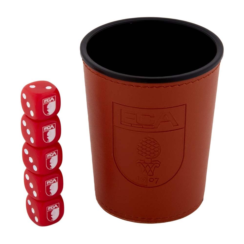 FC Augsburg FCA Dice Cup with 6 Dice