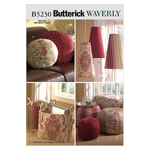 BUTTERICK PATTERNS B5230 Room Accessories, One Size Only
