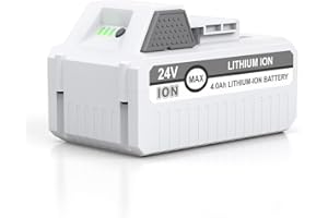 24V 4.0Ah Replacement Battery for Snow Joe+Sun Joe 24V Lithium-iON Battery Series 24BAT-LTX/LTW/LTE/LT/XR Pro