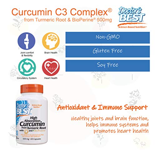 Doctor's Best Curcumin 500mg, 120 Capsules - Image 10