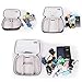 BUBM 3pcs Multi-Functional (S/M/L in One) Electronic Organizer Travel Gadgets Bag for Cables, External Flash Drive, Mouse, Memory Card, Power Bank - Clear