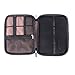 Universal Cable Organizer, Double Layer Travel Electronics Accessories Organizer Case for Various USB, Phone, Charger, Gear Organizer Storage Bag within 7 Inches
