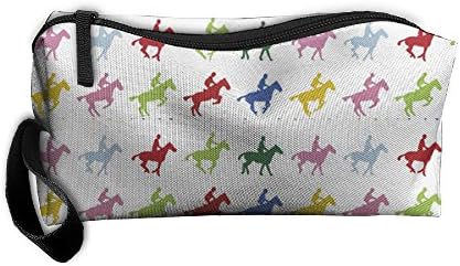 Muybridge Colored Jumper Horse Pencil Case Medicine Bag Toiletry Bag Toiletry Pouch Makeup Organizer Clutch Bag With Zipper For Women Girls