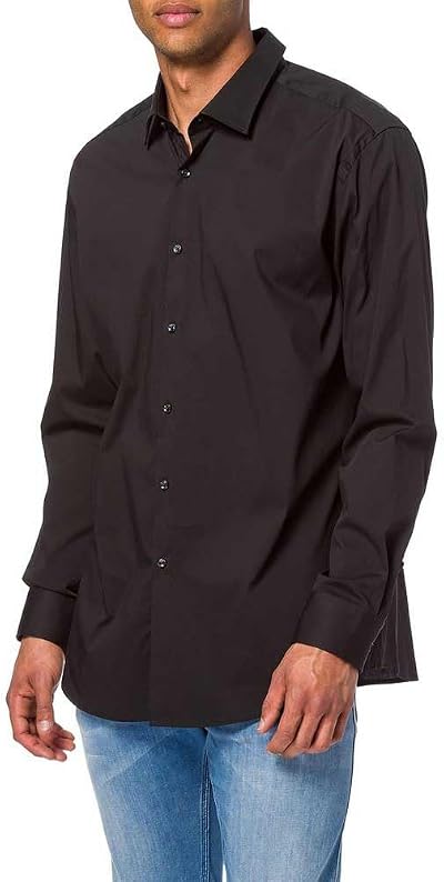 HUGO Men's Kenno Black Shirt Size 38