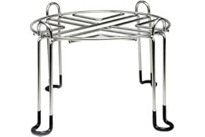 Authentic Boroux Stainless Steel Stand Raises your Berkey, Boroux and other Water Filter Systems 6" | Raised Edges | Non-Marking Rubberized Feet