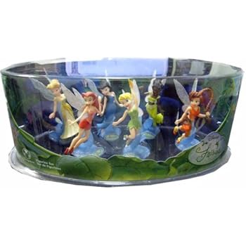 Amazon.com: Disney Fairies 6 Figurine Set with Tinkerbell: Toys & Games