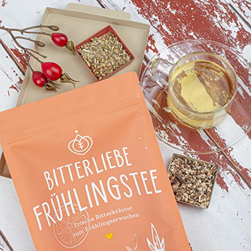 BitterLiebe® Teemanufaktur Frühlings Kräutertee lose 100g mit der Kraft der Bitterstoffe I Bitterkräuter, Holunder… – Bild 3