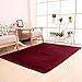 Gotd Fluffy Rugs Area Rug Carpet Floor Mat For Dining Room Home Bedroom 120x20cm (Red)