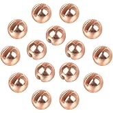 MUUNN 50pcs Tungsten Slotted Beads for Fly Tying, Sink Deeper and Faster 12 Colors/13 Sizes Slotted Tungsten Beads Fly Tying Beads Head Fly Tying Materials