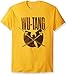 FEA Wu-Tang Clan Swords Logo Mens Soft T-Shirt, Yellow/Gold, X-Large