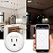 WiFi Mini Smart Plug Socket Outlet Compatible with Alexa, Google home and IFTTT, Remote Control (ETL and FCC Listed)