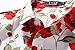 SSLR Men's Summer Rose Prints Button Down Short Sleeve Shirt