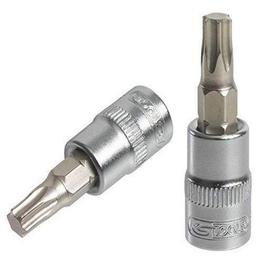 KS Tools 922.1482 – Torx® 1/4 Inch Screwdriver Socket L.37 mm – T25 – Ultimate® Range – Chrome Vanadium – Satin Chrome Finish
