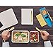 Norme 2 Sets Bamboo Travel Utensils Bamboo Cutlery Flatware Set Include Reusable Bamboo Fork, Knife, Spoon, Chopsticks, Straw, Cleaning Brush (Black, Blue)