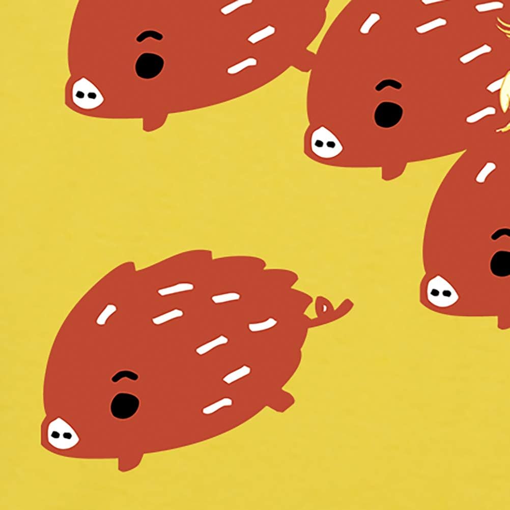 Amazon 猪突 うり坊 マルチプライズ Tシャツ イノシシ イラスト レッサーパンダ や オカメインコ付き メンズ ユニセックス 半袖 0376 Tシャツ カットソー 通販