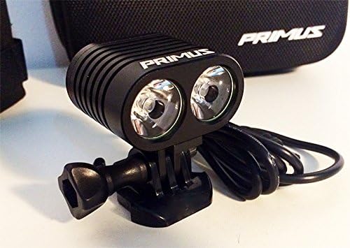 Primus FLD 2000 ULTRA-BRIGHT Rechargeable, Bicycle, Helmet Light, Motorcycle Light ALL NEW FEATURES, GOPRO mount Compatible!! Mounts anywhere! Most usable...