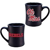 Ole Miss Rebels Ceramic 16oz Sculpted Mug – Official Team Logo Coffee Cup – Handwash Recommended – Individually Boxed