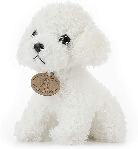 Amazon Co Jp Hongfei ぬいぐるみ犬 シミュレーション動物 子犬人形 リアルなテディ犬 ふわふわ かわいい 短いぬいぐるみ 6歳以上 子供のおもちゃ ホーム キッチン