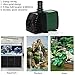 HuDieM 400 GPH (1500L/H, 25W) Submersible Water Pump For Pond, Aquarium, Indoor Outdoor Water Garden, Fish Tank Small Fountain Water Pump Hydroponics with 4.92ft (1.5M) Power Cord