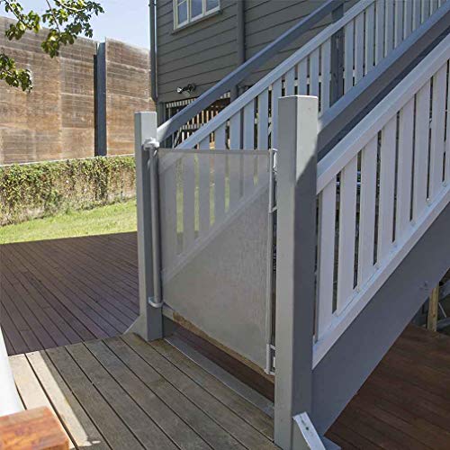 64inch Doorway Gate Extra Tall & Extra Wide Outdoor Retractable Gate Extends Up to 71 in Wide and is 39.4 in Tall and Includes Components for Easy Installation Screws Catch Mounts Wall Spacer Shims