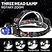 Headlight,LandFox 15000Lm XML T6 LED Headlamp Rechargeable Headlight Head Torch Light Lamp