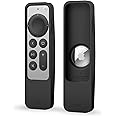 elago R5 Locator Case Compatible with 2022 Apple TV 4K Siri Remote 3rd Gen, 2021 2nd Gen and AirTag - Full Access to All Functions [Black]