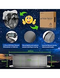 PLA Plus Filamento 0.069 in Impresora 3D Bolígrafos 1KG PLA+ Filamento + - 0.001 in, gris