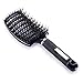 Boar Bristle Brush-Best at Detangling Thick Hair Vented For Faster Drying -100% Natural Boar Bristles for Hair Oil Distribution Black