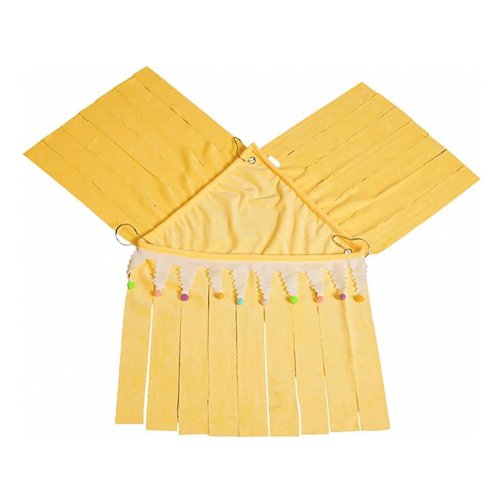 Namvo Hamster Hideaway with Three-Sided Blackout Curtains – Ideal Private Space for Small Pets (30x40cm) – Perfect for Hamsters, Rabbits, Guinea Pigs, and More Yellow