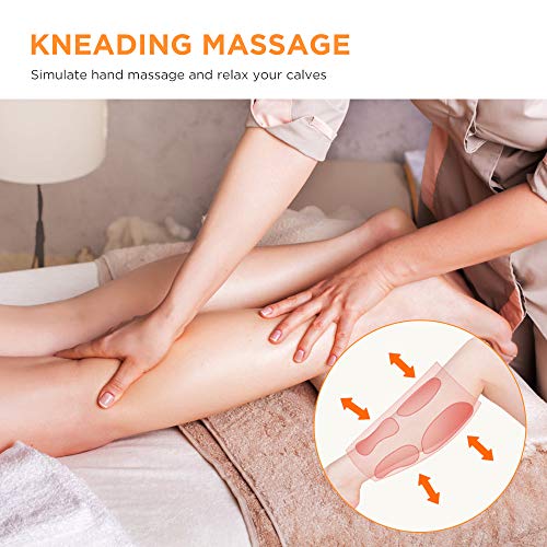 Leg Air Massager for Relaxation, Calf Air Massager with Heating and Handheld Controller - Thumbnail 5