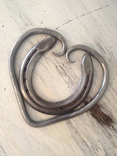The Heritage Forge - Horseshoe Heart Trivet - Handmade
