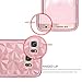 BENTOBEN Compatible with Phone Case Samsung Galaxy S7 Edge, Clear Crystal Slim 3D Geometric Design Soft TPU Hard PC Frame Hybrid Shockproof Protective Phone Cases for Girls Women, Rose Gold