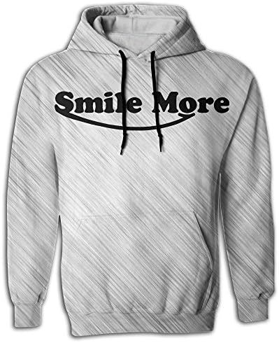 Men's Stylish Smile More Best Big Pockets Designer Cool Sweatshirts