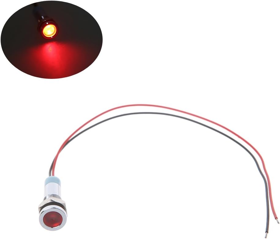 Liyudl 6mm 1 4 6v Dc Led Indicator Pilot Custom Dash Light