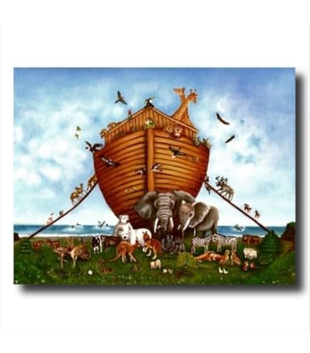 絵画　Noa&#39;s Ark? Amazon.com: Noah's Ark 40x16 Framed Art Print by Takino