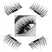 3D Reusable False Magnet Eyelashes, Magnetic Fake Eye Lashes, 1 pair (4 piece) Natural Handmade Extension Fake Eye Lashes - No false eyelashes glue