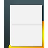 8.5" x 5.5" Half Sheet Self Adhesive Sticker Paper Shipping Labels for Laser & Inkjet Printers[50 Sheets,100 Labels]