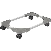 Liitrton Mobile CPU Stand Adjustable PC Stand Fits Most PC Towers, Grey | Adjustable Length &amp; Width, 4 Caster Wheels PC Floor Stand for Carpet Fits Office, Gaming Computer Case