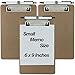 Trade Quest Pen Holder Memo Clipboards 6'' x 9'' (3 - Pack) (Pen Included)