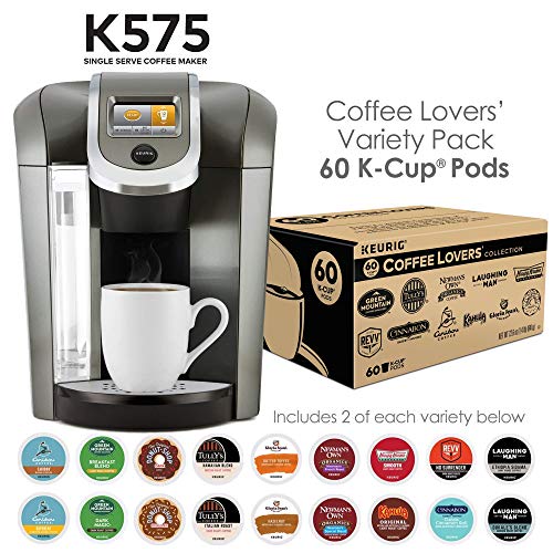 With Single Serve Coffee K-cup Pods, Variety, 60 Count