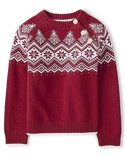 Gymboree,and Toddler Long Sleeve Sweaters,Winter Red,12-18 Months