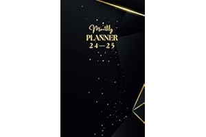 Monthly Planner 24-25: 2 Year Pocket Calendar 2024-2025 for Purse with Lined Daily Blocks and Motivational Quotes