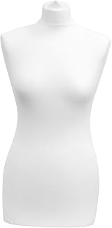 Ace of Space Female Tailors Dummy Bust Size 8/10 with Lightwood Stand Cream view 4
